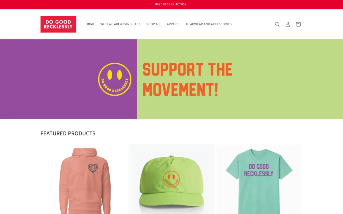Apparel brand build by Bishop Systems