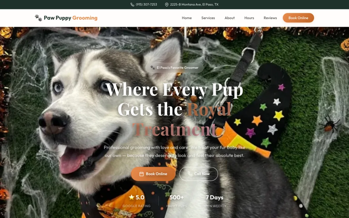 Pet grooming build by Bishop Systems