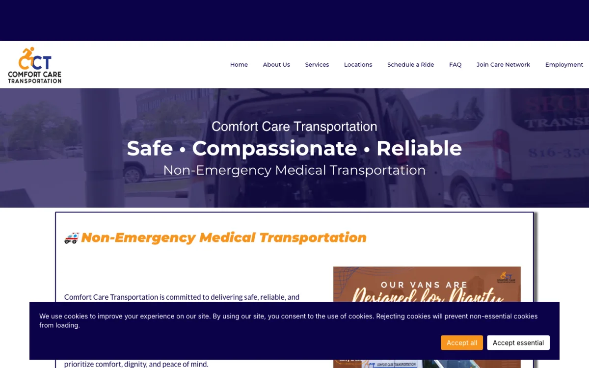 Medical transport build by Bishop Systems