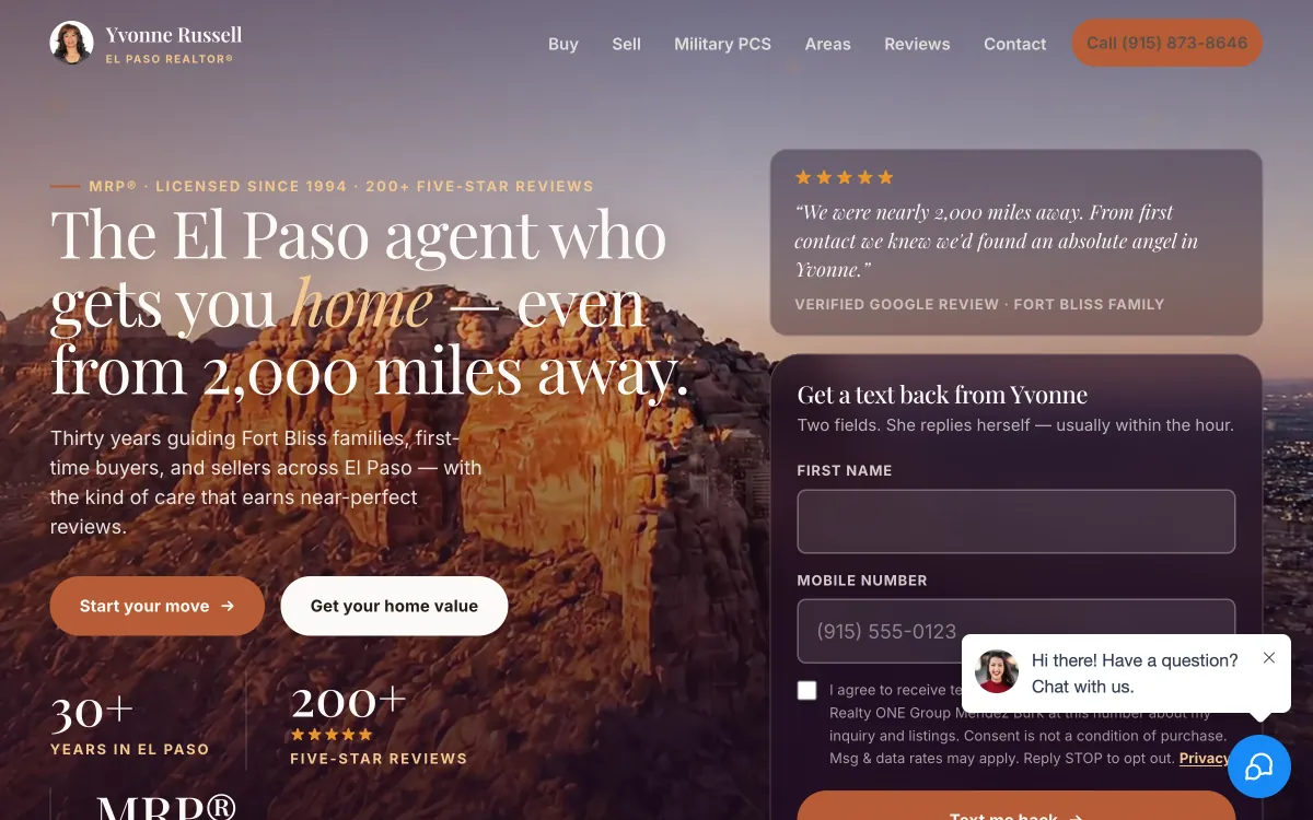 Real estate agent build by Bishop Systems